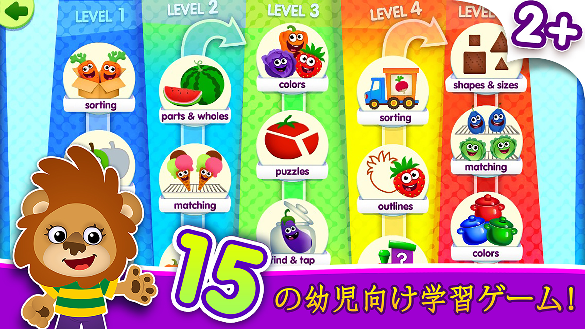 Funny Food - Educational Baby Game for Kids: Girls and Boys learn